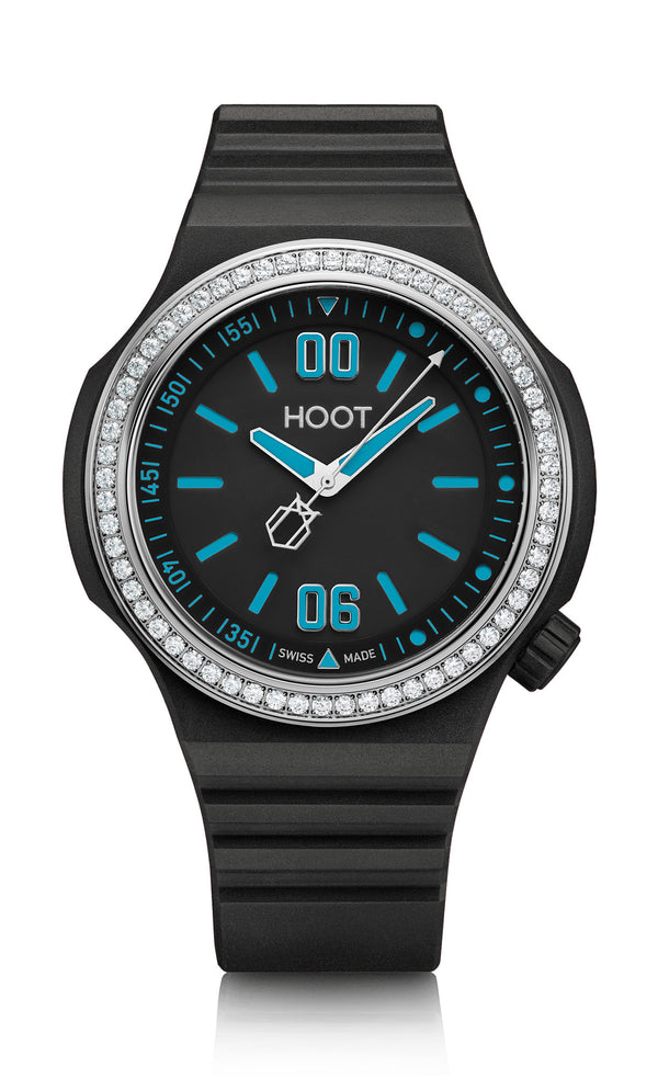 NIGHT OWL | Noir Bleu Swarovski